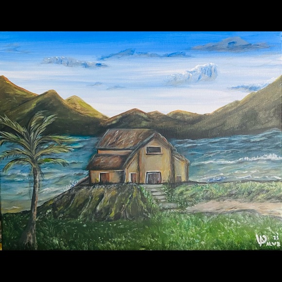 Framed Acrilic painting Handmade. - Picture 1 of 1